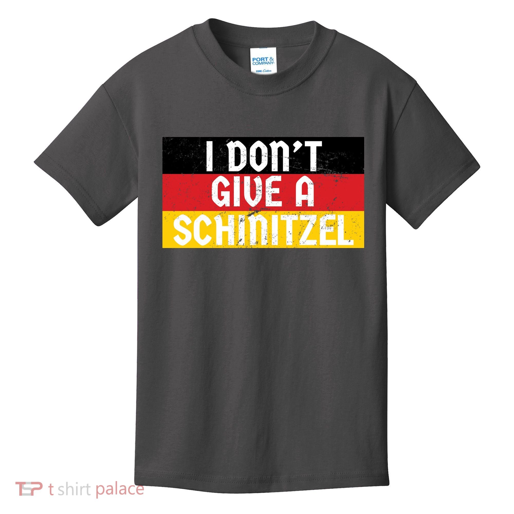 I Don't Give A Schnitzel Funny Oktoberfest Kids T-Shirt
