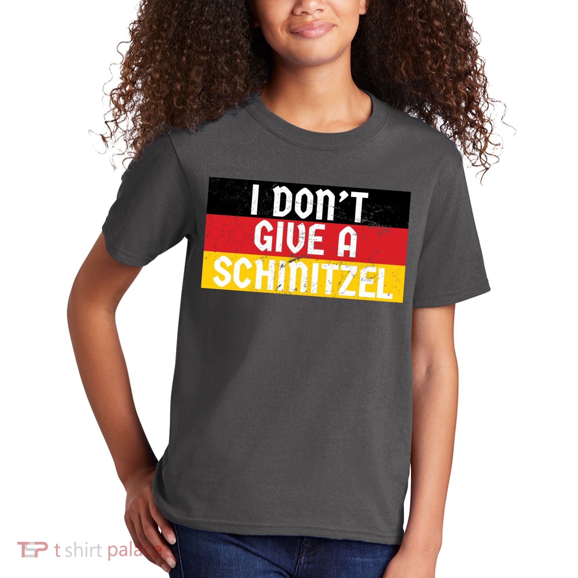 I Don't Give A Schnitzel Funny Oktoberfest Kids T-Shirt