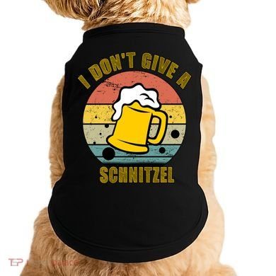 I Don't Give A Schnitzel Funny Oktoberfest Beer Doggie Tank
