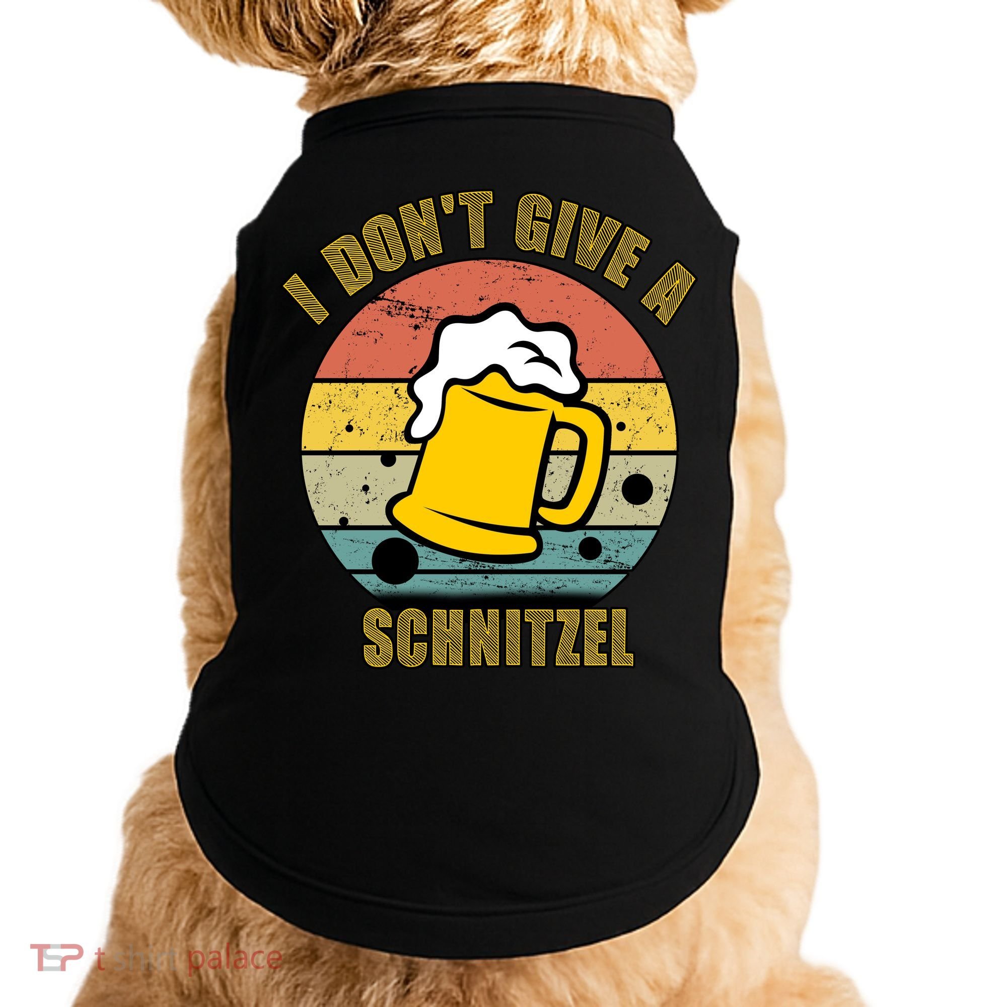 I Don't Give A Schnitzel Funny Oktoberfest Beer Doggie Tank