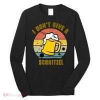 I Don't Give A Schnitzel Funny Oktoberfest Beer Long Sleeve Shirt thumb 0