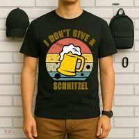I Don't Give A Schnitzel Funny Oktoberfest Beer T-Shirt thumb 6