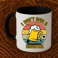 I Don't Give A Schnitzel Funny Oktoberfest Beer Coffee Mug thumb 2
