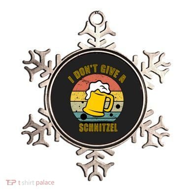 I Don't Give A Schnitzel Funny Oktoberfest Beer Ornament