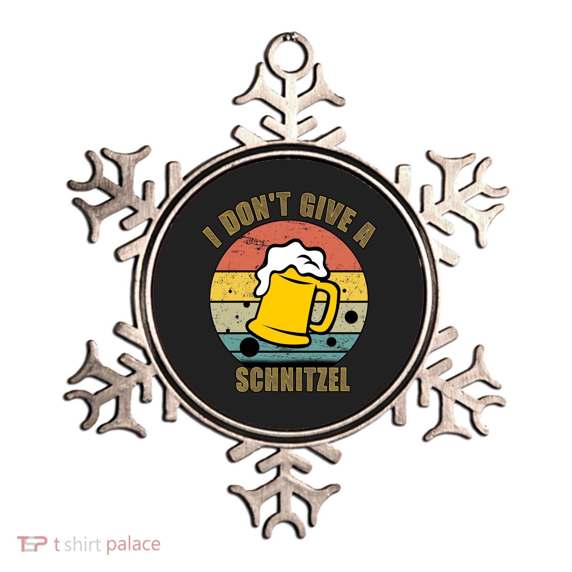 I Don't Give A Schnitzel Funny Oktoberfest Beer Ornament