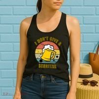 I Don't Give A Schnitzel Funny Oktoberfest Beer Women's Tank Top thumb 2