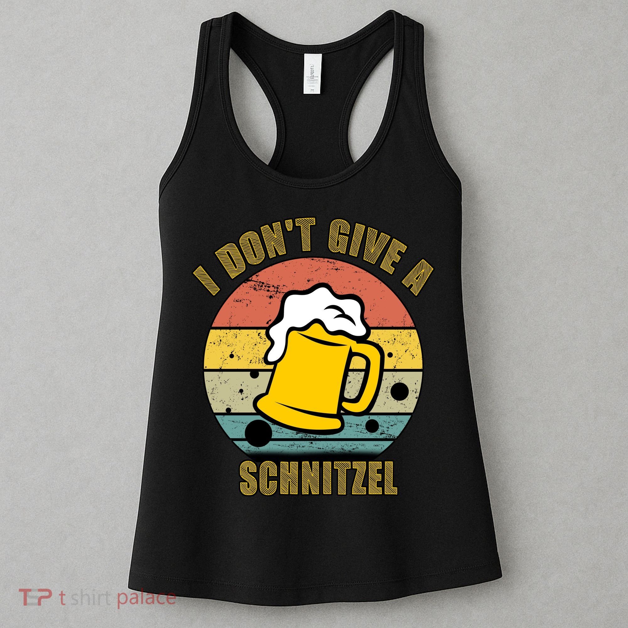 I Don't Give A Schnitzel Funny Oktoberfest Beer Women's Tank Top