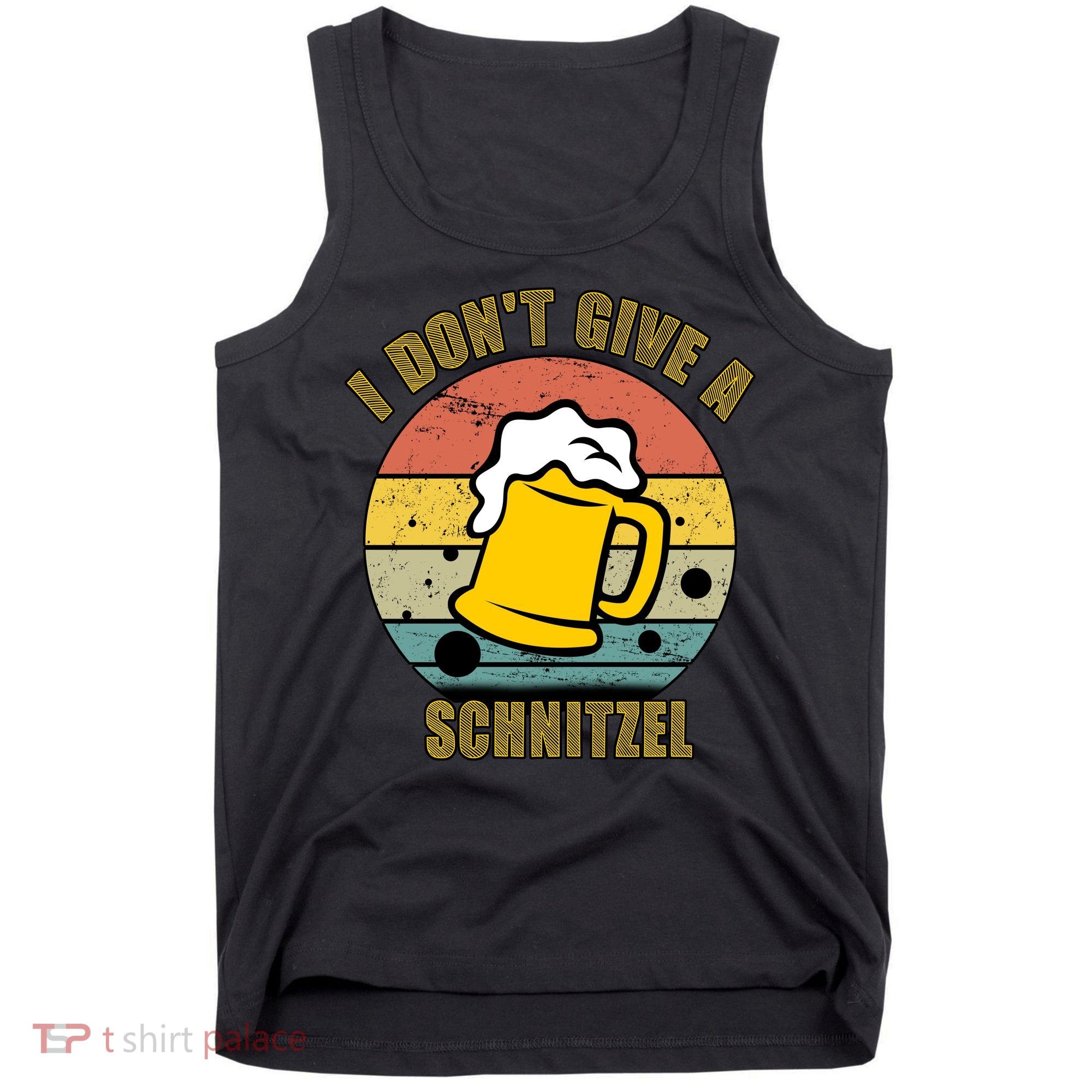 I Don't Give A Schnitzel Funny Oktoberfest Beer Tank Top