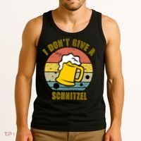 I Don't Give A Schnitzel Funny Oktoberfest Beer Tank Top thumb 3