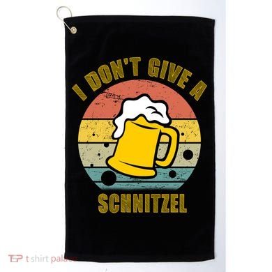 I Don't Give A Schnitzel Funny Oktoberfest Beer Golf Towel