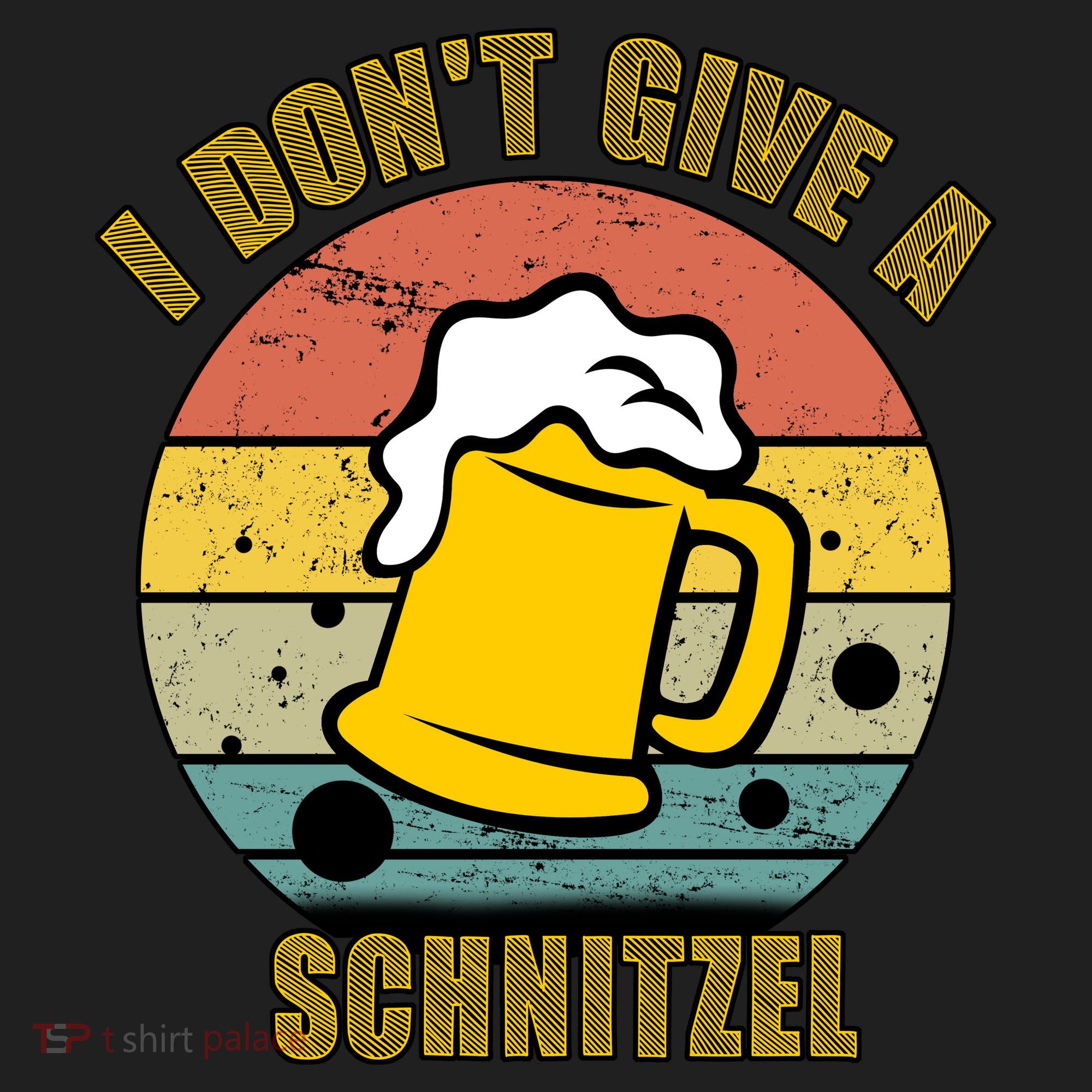 I Don't Give A Schnitzel Funny Oktoberfest Beer Golf Towel