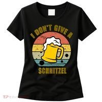 I Don't Give A Schnitzel Funny Oktoberfest Beer Women's T-Shirt thumb 0