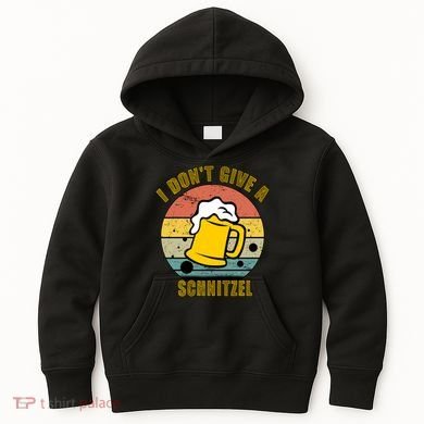 I Don't Give A Schnitzel Funny Oktoberfest Beer Kids Hoodie