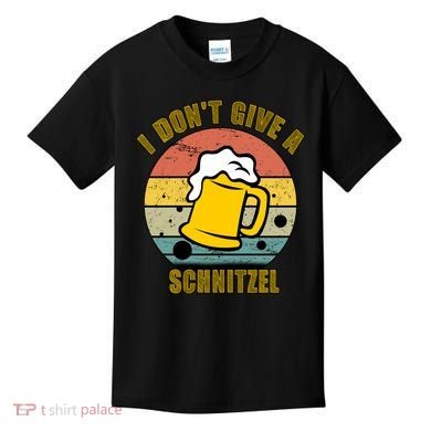 I Don't Give A Schnitzel Funny Oktoberfest Beer Kids T-Shirt