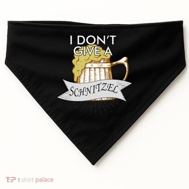 I Don't Give A Schnitzel Oktoberfest Beer USA-Made Doggie Bandana