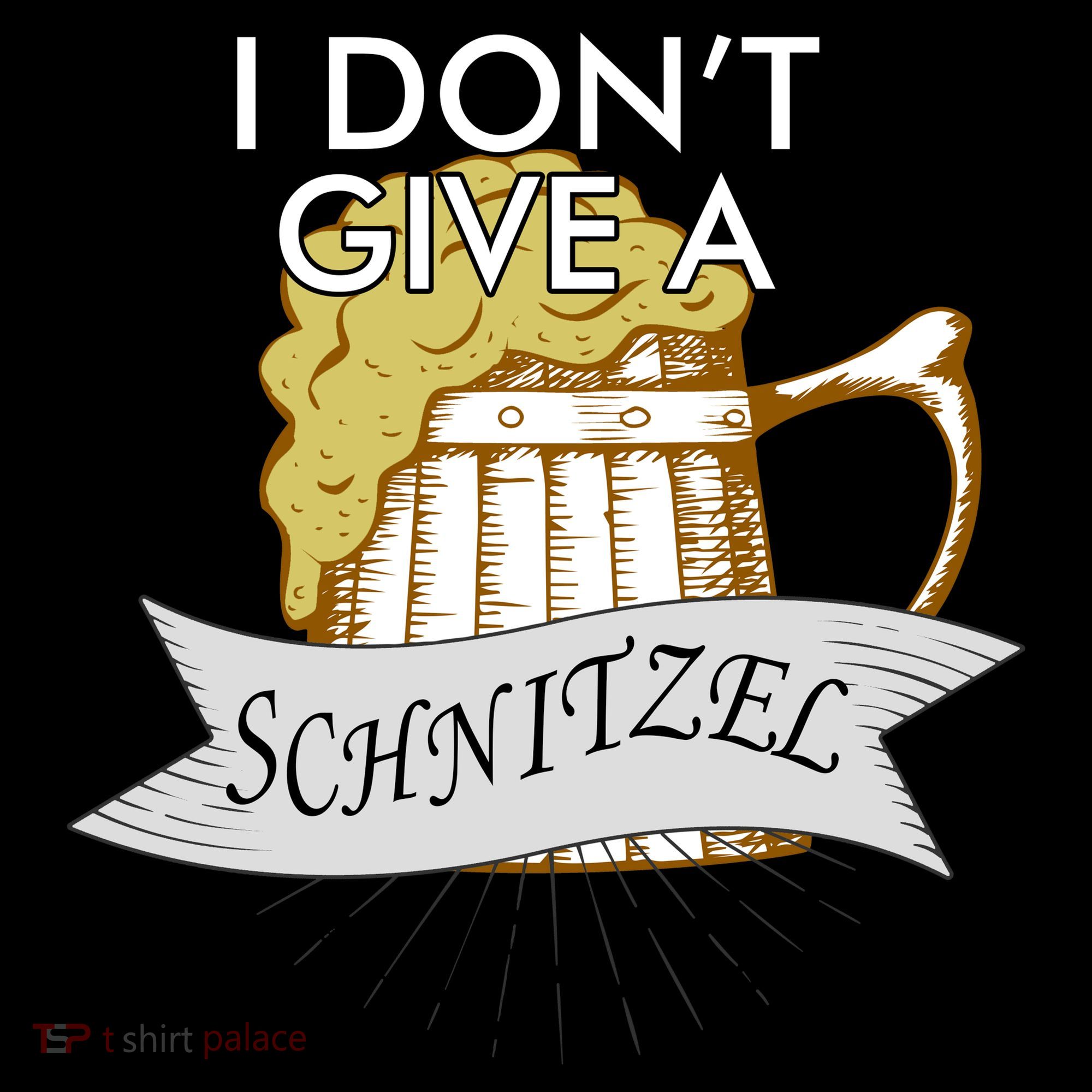 I Don't Give A Schnitzel Oktoberfest Beer Coaster