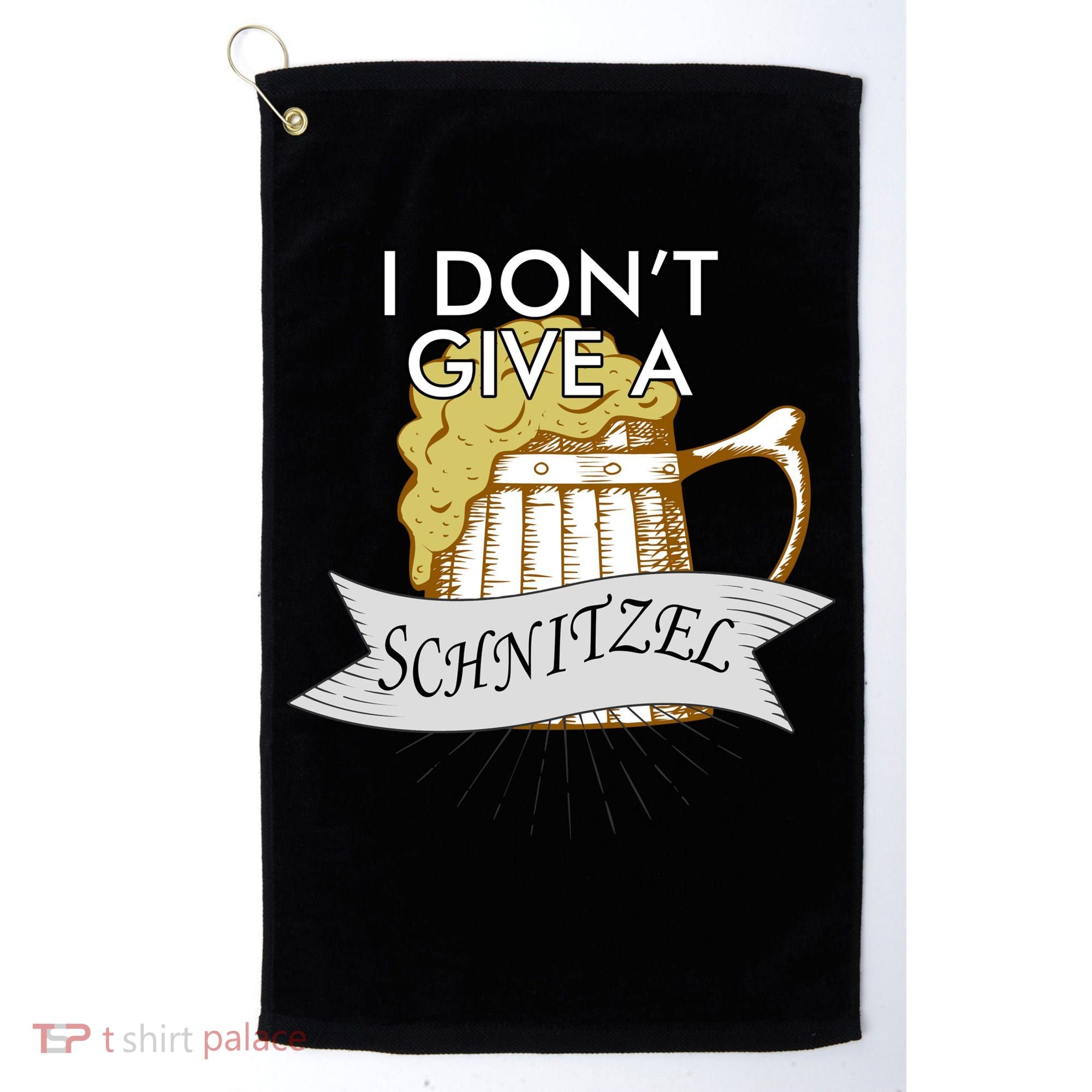 I Don't Give A Schnitzel Oktoberfest Beer Golf Towel