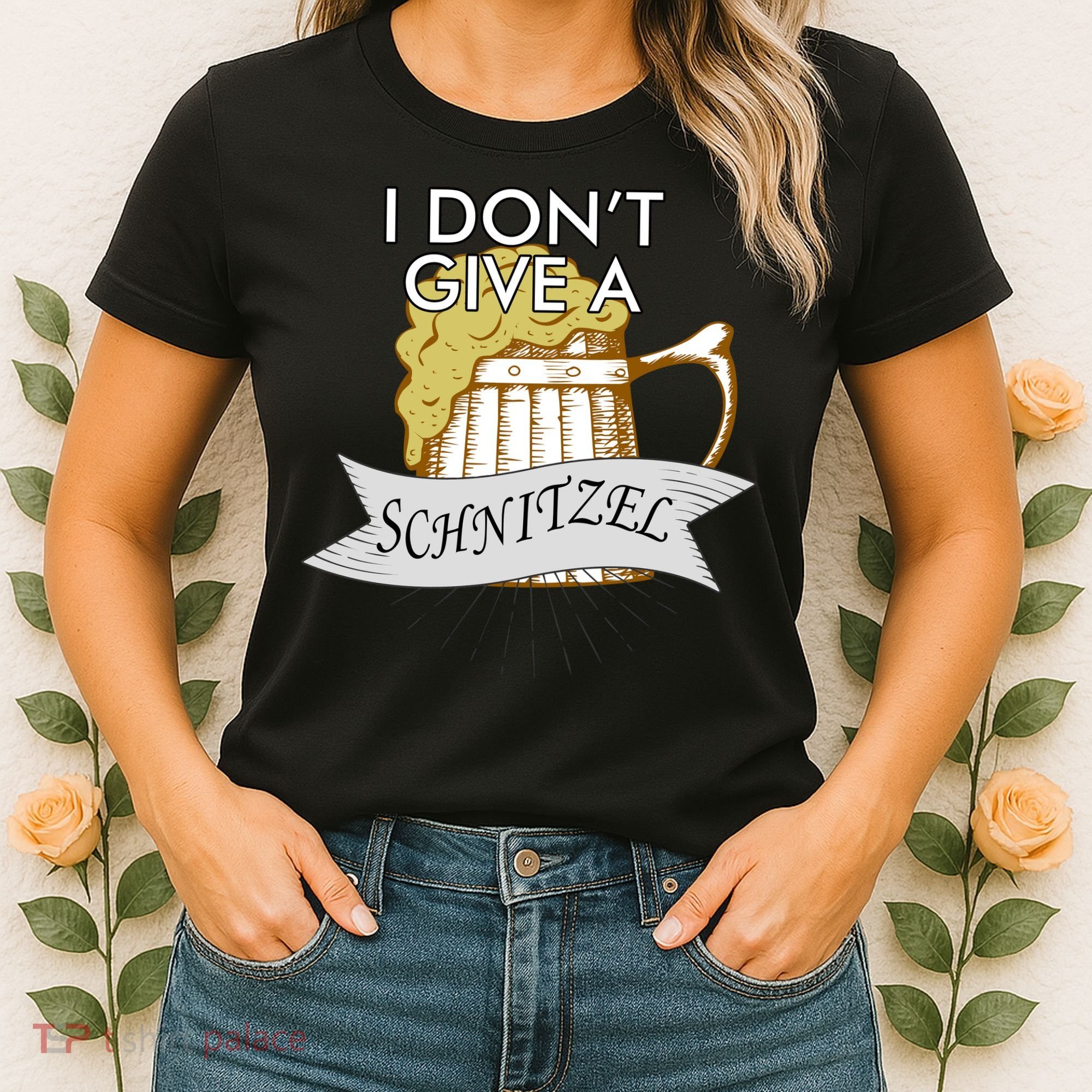 I Don't Give A Schnitzel Oktoberfest Beer Women's T-Shirt
