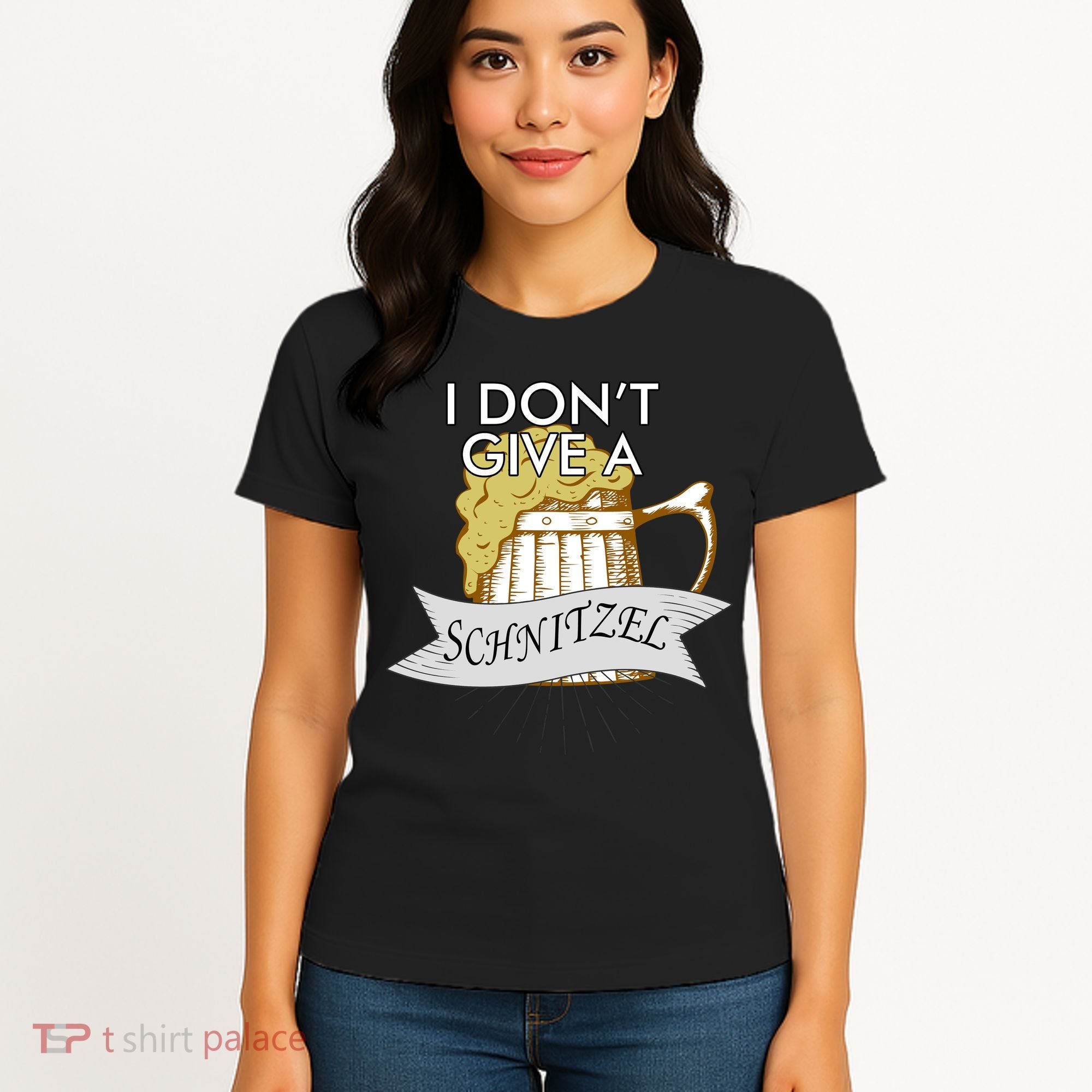 I Don't Give A Schnitzel Oktoberfest Beer Women's T-Shirt