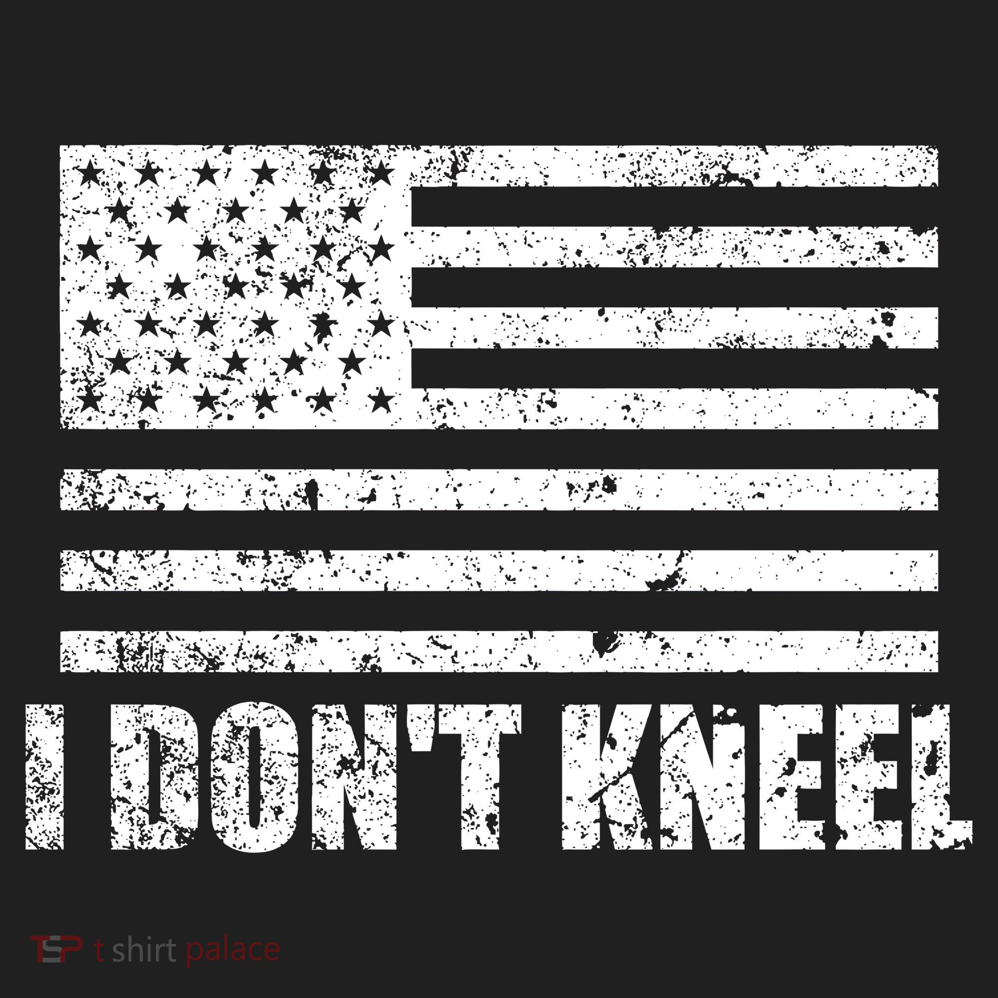 I Dont Kneel Distressed USA Flag Tumbler