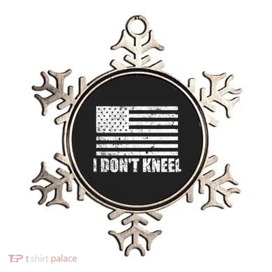I Dont Kneel Distressed USA Flag Ornament