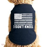 I Dont Kneel Distressed USA Flag Doggie Tank thumb 0