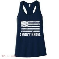 I Dont Kneel Distressed USA Flag Women's Tank Top thumb 0