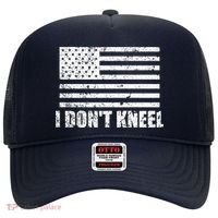 I Dont Kneel Distressed USA Flag Hat thumb 0
