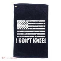 I Dont Kneel Distressed USA Flag Golf Towel thumb 0