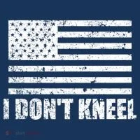 I Dont Kneel Distressed USA Flag Women's T-Shirt thumb 6