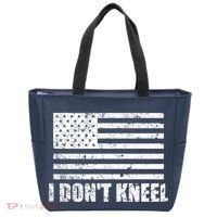 I Dont Kneel Distressed USA Flag Tote Bag thumb 0