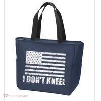 I Dont Kneel Distressed USA Flag Tote Bag thumb 3