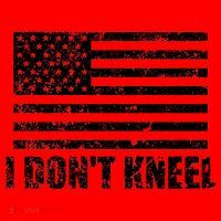 I Dont Kneel Distressed USA Flag Santa Hat thumb 1