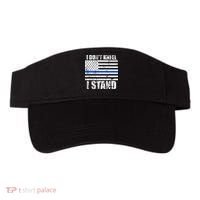 I Dont Kneel I Stand USA Blue Line Flag Visor thumb 0