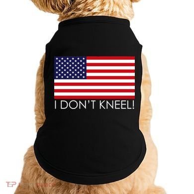 I Don't Kneel USA Flag Doggie Tank