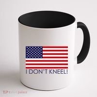 I Don't Kneel USA Flag Coffee Mug thumb 1