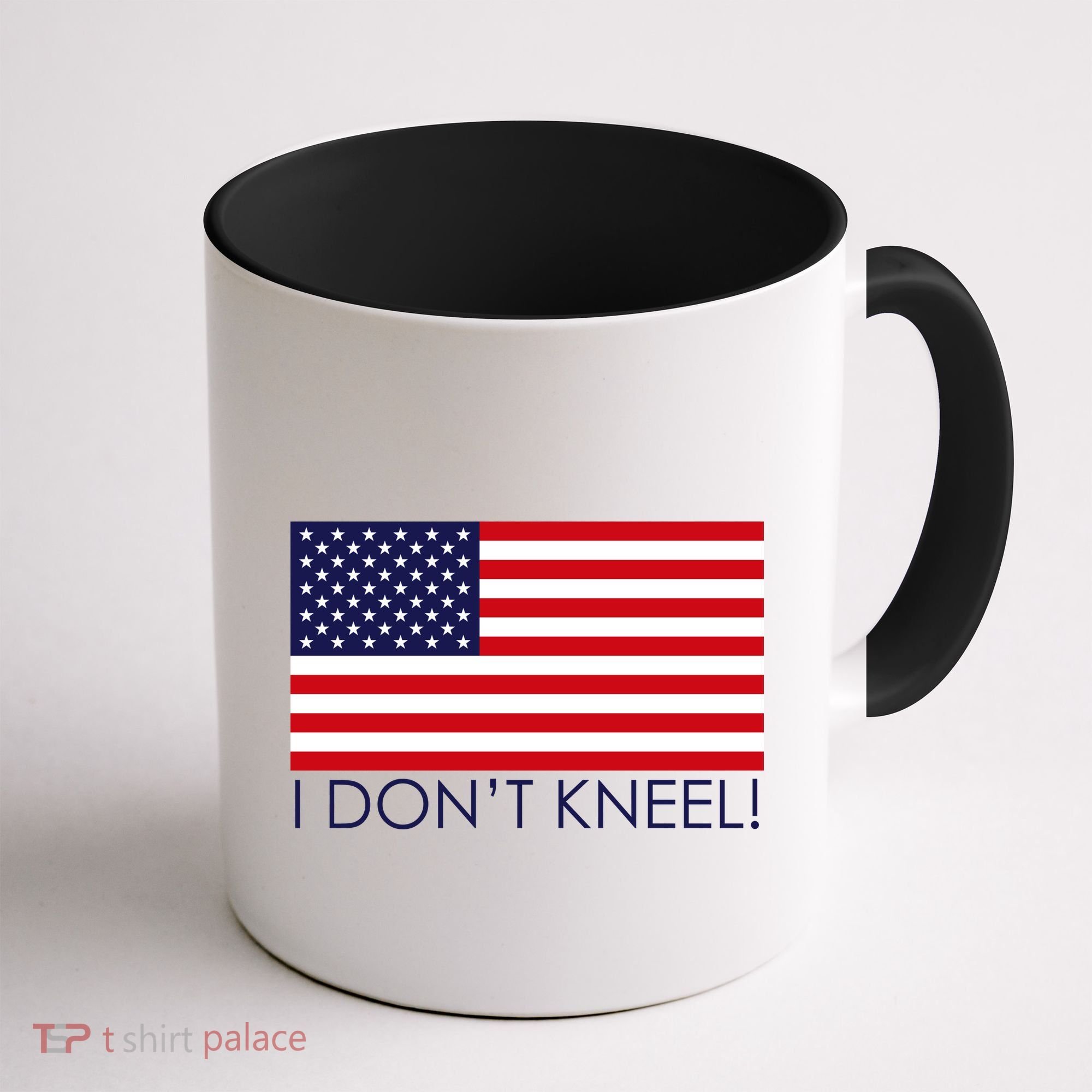 I Don't Kneel USA Flag Coffee Mug