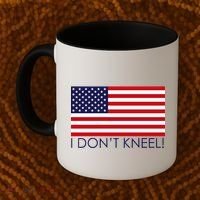 I Don't Kneel USA Flag Coffee Mug thumb 2