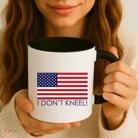 I Don't Kneel USA Flag Coffee Mug thumb 3