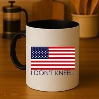 I Don't Kneel USA Flag Coffee Mug thumb 4