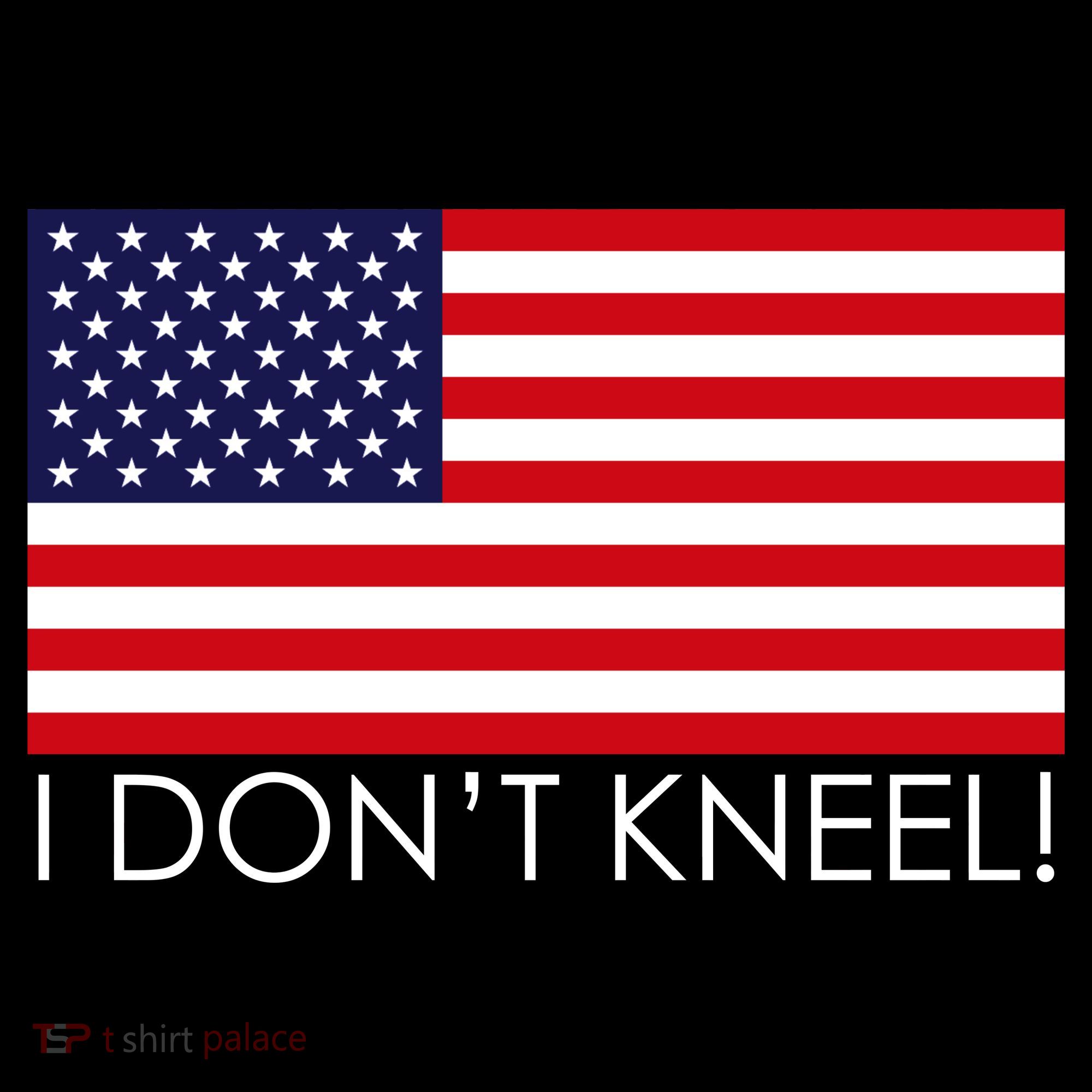 I Don't Kneel USA Flag Women's Hoodie