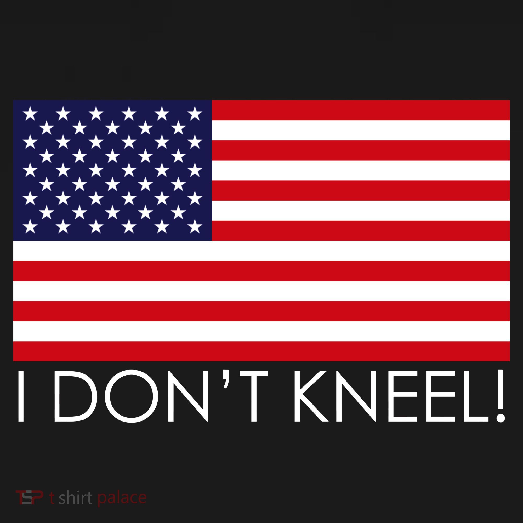 I Don't Kneel USA Flag Women's Tank Top