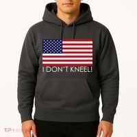 I Don't Kneel USA Flag Hoodie thumb 2