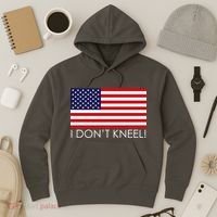 I Don't Kneel USA Flag Hoodie thumb 3