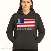 I Don't Kneel USA Flag Hoodie thumb 5