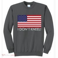 I Don't Kneel USA Flag Sweatshirt thumb 0