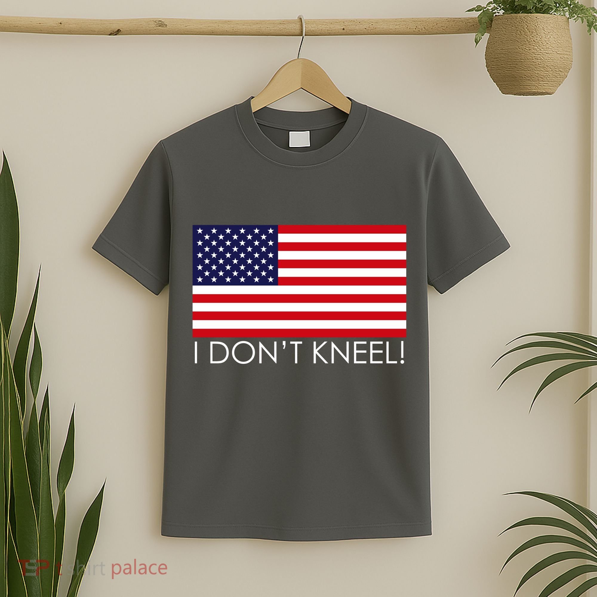 I Don't Kneel USA Flag T-Shirt