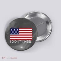 I Don't Kneel USA Flag Button thumb 0