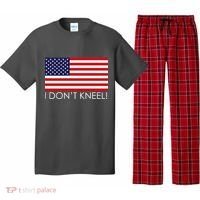 I Don't Kneel USA Flag Pajama Set thumb 0