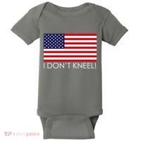 I Don't Kneel USA Flag Baby Bodysuit thumb 0